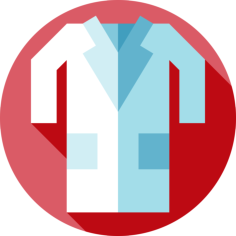 Doctor Coat Outline Icon Svg Set, Free Vectors File